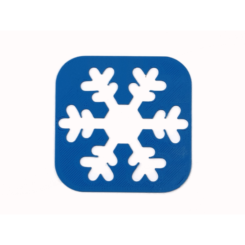 Szablon zimowy - Śnieżynka Nr 1