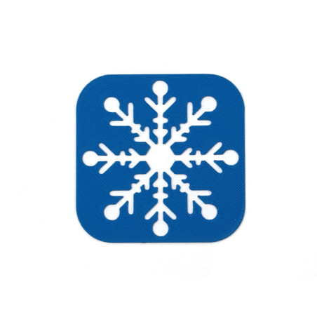 Szablon zimowy - Śnieżynka Nr 2