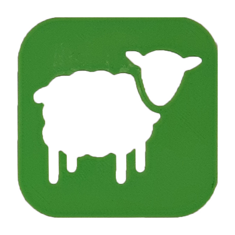 Szablon wiosenny - Baranek